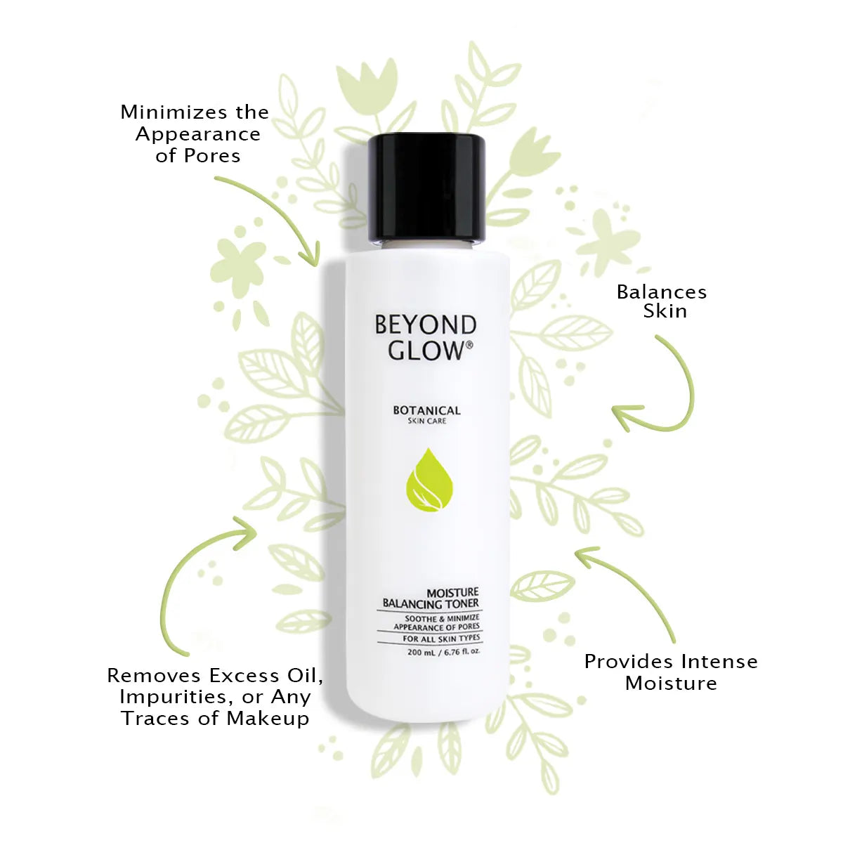 Beyond Glow Moisture Balancing Toner 200ml - Hydrating Facial Toner for Dry & Oily Skin | Korean Skincare for Daily Use & Night Routine