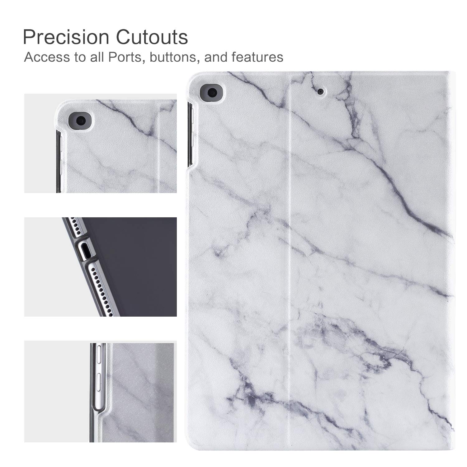 Premium Leather Folio Case for iPad Air 2/1 & iPad 6th/5th Gen 9.7