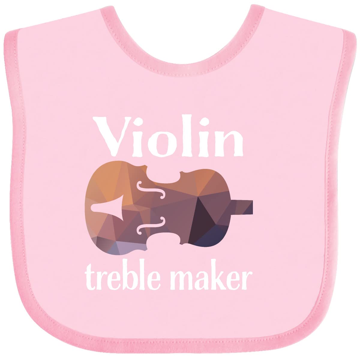 Inktastic Funny Violinist Music Baby Bib - Cute Violin Treble Maker Design for Musician Babies - Perfect for Feeding, Playtime & Music Lovers Gifts