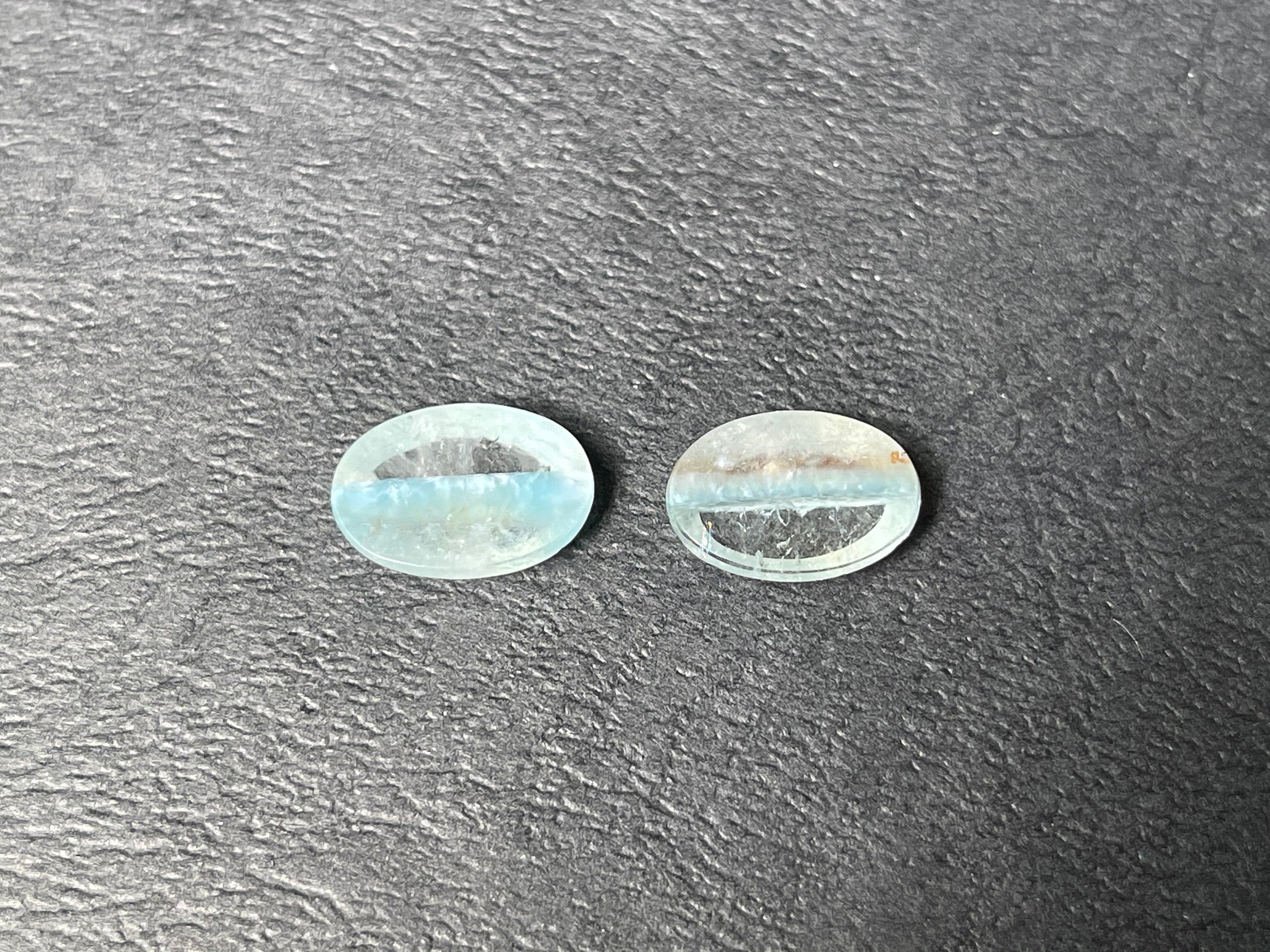 GILALITE Cabochons | Medusa Paraiba Quartz Striped Oval Gemstones for Jewelry Making (43802) - Perfect for Pendants, Earrings & DIY Craft Projects