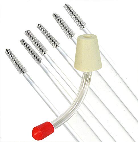 National Artcraft Hummingbird Feeder Tube with 6 Cleaning Brushes - Attract Hummingbirds to Your Garden | Easy to Clean & Refill Bird Feeder for Outdoor Use
