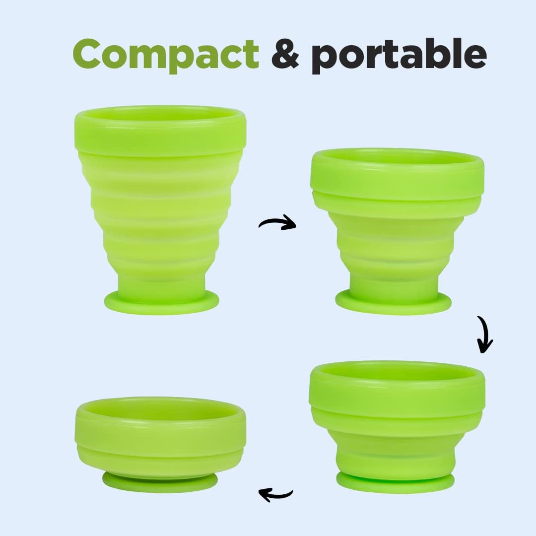 Pee Safe Menstrual Cup Sterilizer Container - Medical Grade Silicone, Microwave Safe & Travel Friendly | Pack of 1 | Hygienic Sanitizer for Women's Menstrual Cups | Perfect for Home, Office & Travel Use