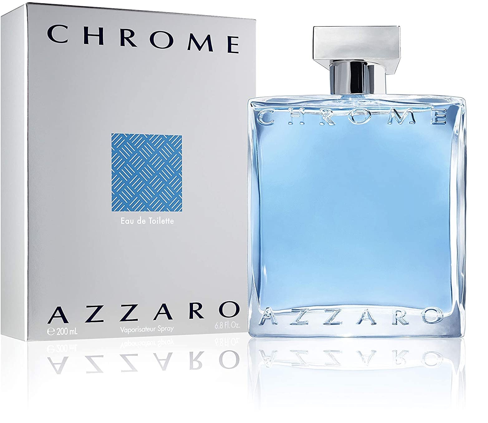 Premium Chrome for Men Cologne - 6.8 oz Eau de Toilette Spray EDT - Long Lasting Fresh Scent for Day & Night Wear - Perfect for Work, Date Night & Special Occasions