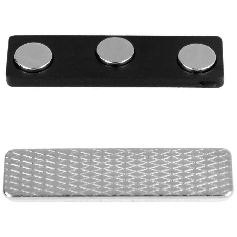 ExcelMark 10 Premium Magnetic Name Tag Holders with Strong Neodymium Magnets - Ideal for Office, Events, Conferences & Professional Name Badges