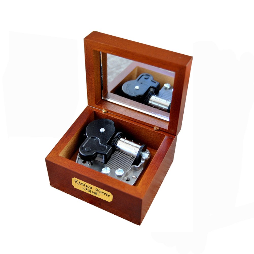 Youtang Rhinestone Wooden Music Box - Elegant Musical Toy with Lilium Tune from Elfen Lied | Perfect Gift for Birthdays, Weddings & Home Decor