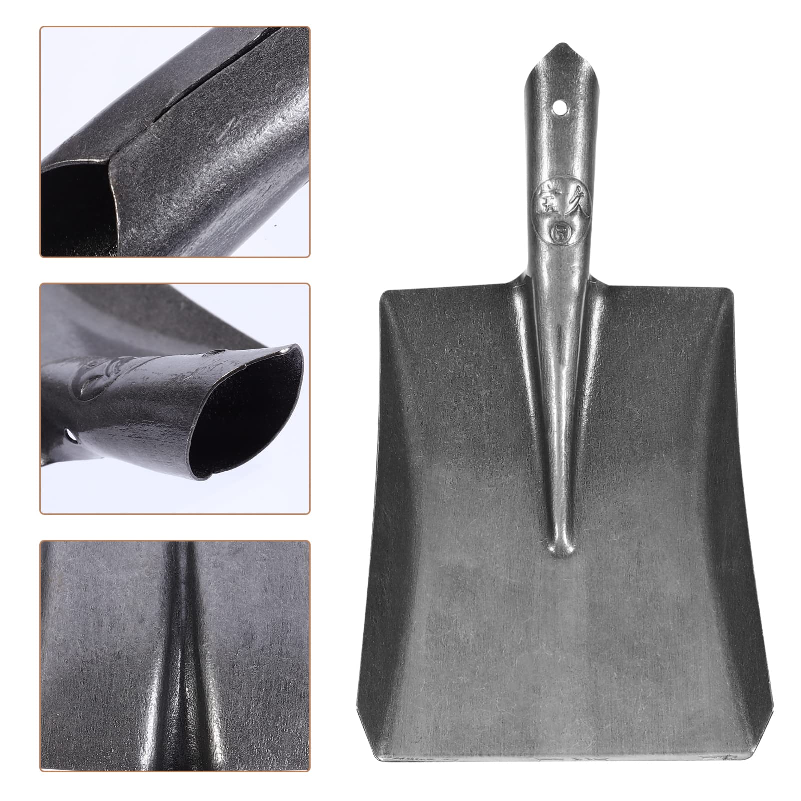 Yardwe Carbon Steel Shovel Replacement Head - Heavy Duty Gardening Shovel, Ash Shovel & Coal Shovel for Outdoor Yard Work, Fireplace Cleaning, and Gardening Tools
