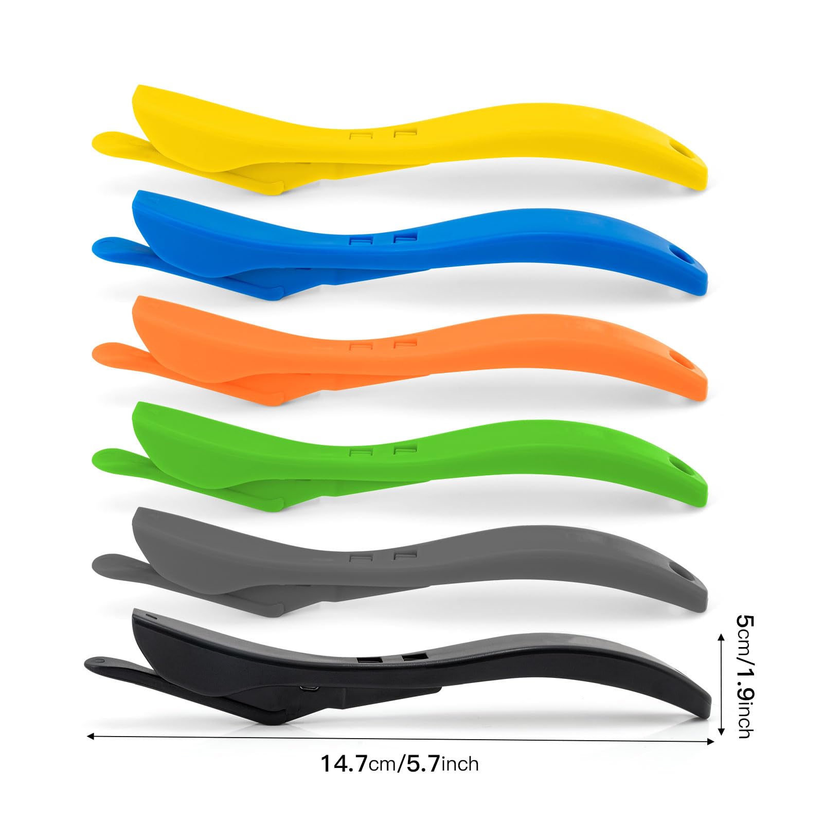 NEWISHTOOL 6-Pack Gift Wrap Paper Cutter Set - Christmas Wrapping Paper Slitter Tool with Hidden Safety Blade - Carbon Fiber Craft Paper Cutter for Holiday Gifts, DIY Projects & Office Use