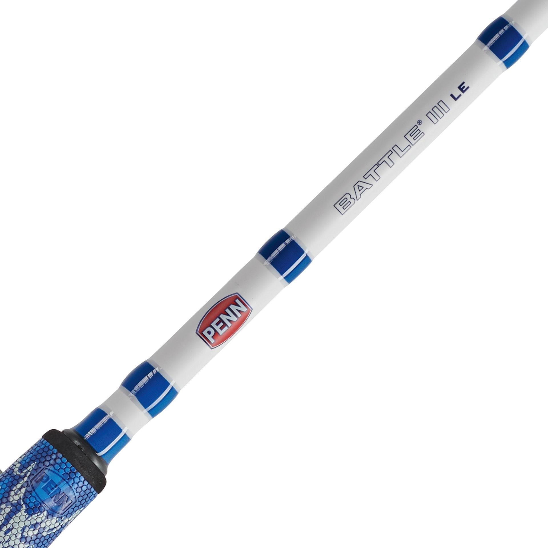 Battle® III LE Spinning Rod and Reel Combo - Premium Fishing Gear for Freshwater & Saltwater Anglers - Perfect for Bass, Trout, and Inshore Fishing Adventures