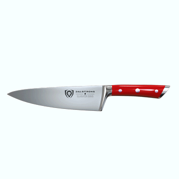 Premium 8-Inch Chef's Knife - Crimson Red Handle Gladiator Series - NSF Certified Professional Kitchen Knife by Dalstrong - Perfect for Slicing, Dicing & Food Prep