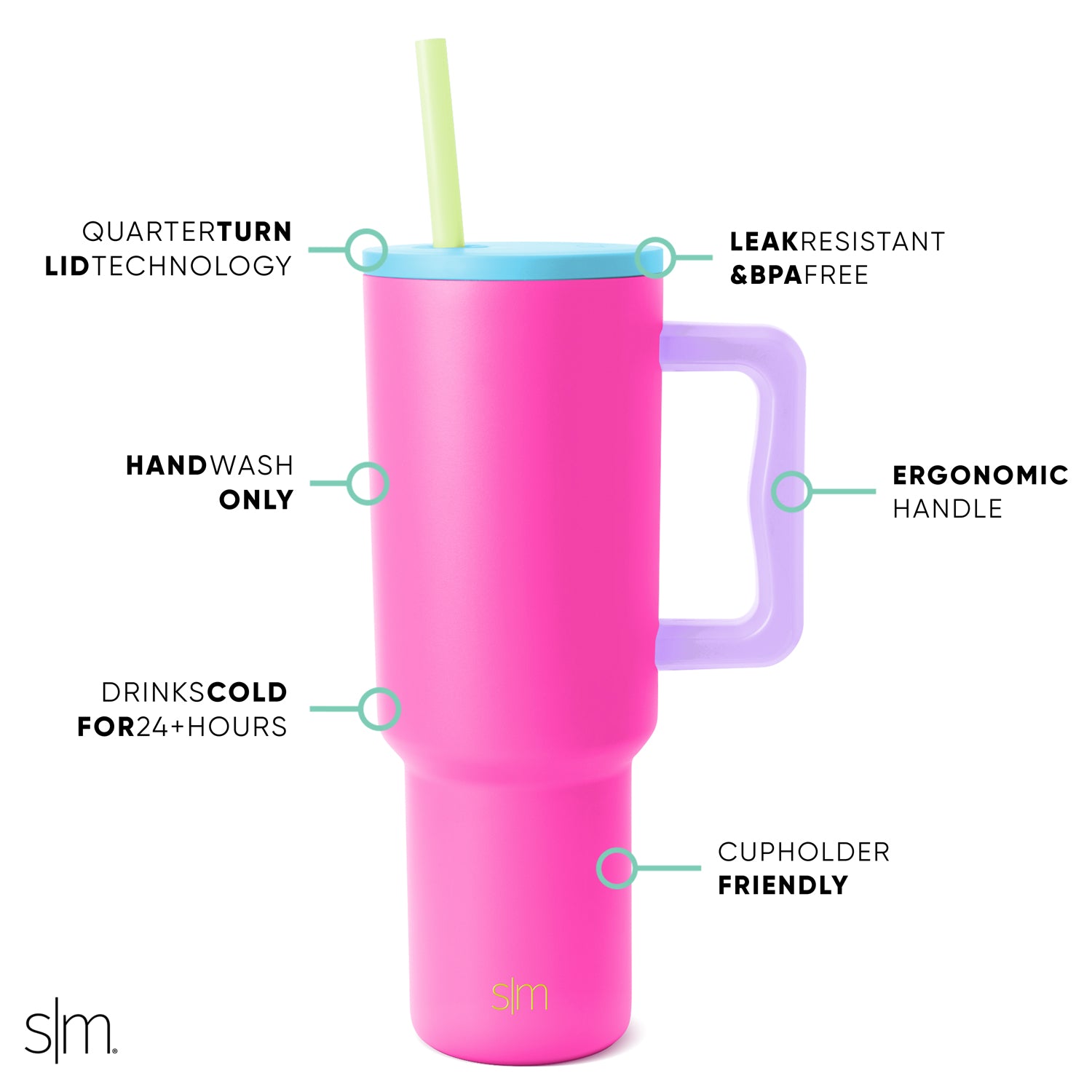 Premium Trek Tumbler 44oz - Insulated Stainless Steel Water Bottle with Leakproof Lid - Keep Drinks Hot/Cold for Hours - Perfect for Hiking, Camping & Outdoor Adventures