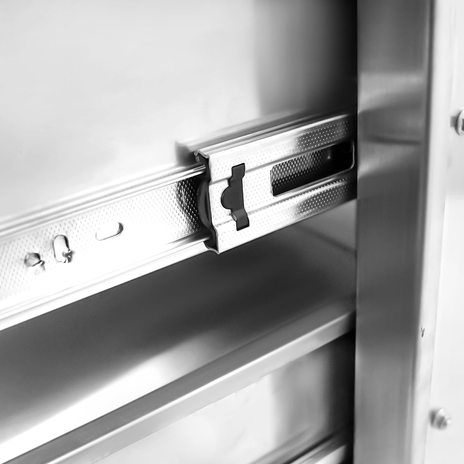 Stainless Steel Outdoor Kitchen Drawer - 2 Pull-Out Cabinets for BBQ Island (14x14.3x23 Inch) - Perfect for Patio & Backyard Cooking
