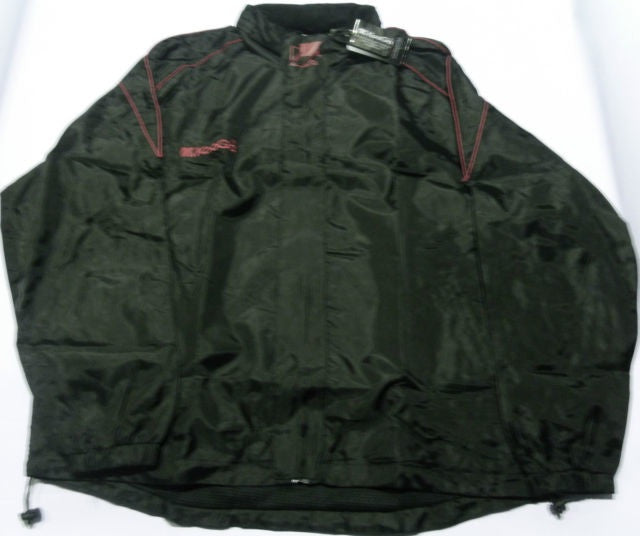 Kooga Eastland 2 Pitchside Training Rugby Jacket - Black/Red - Perfect for Rugby Practice, Training Sessions & Outdoor Sports