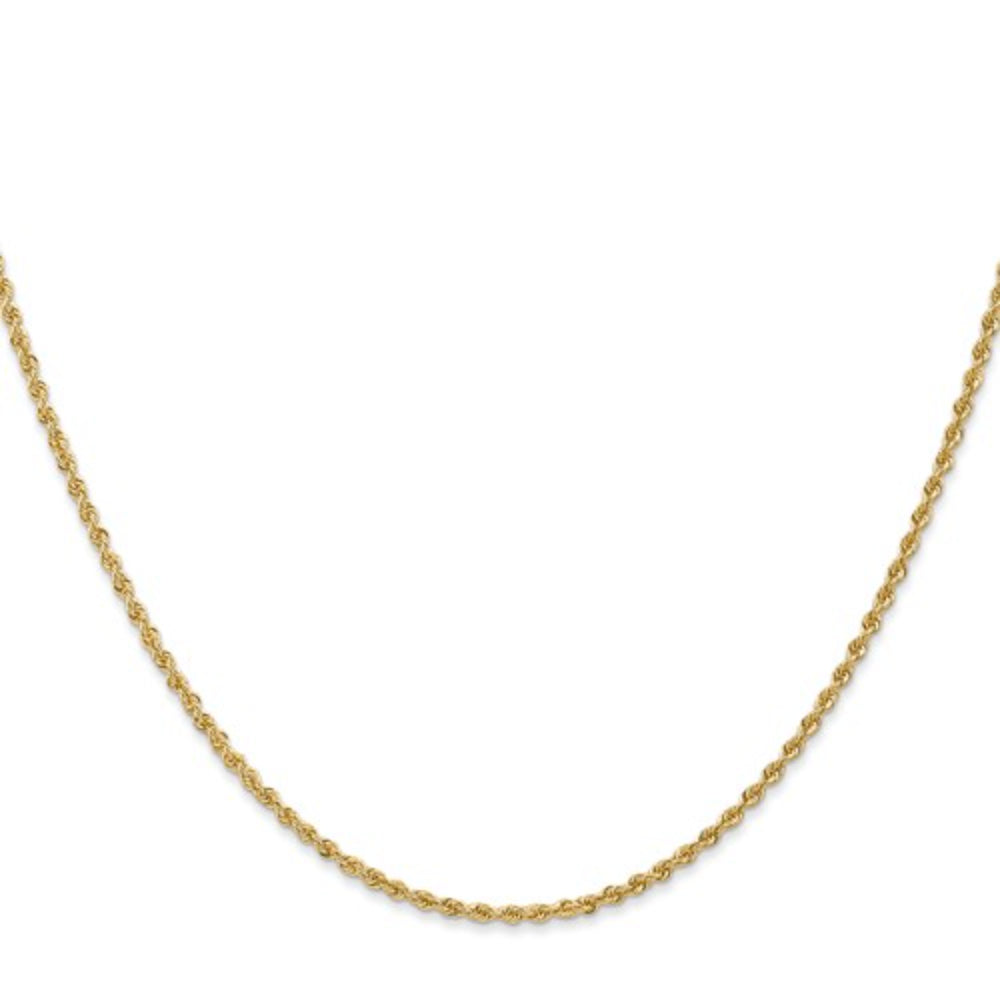 14K Gold 1.5mm Rope Chain Necklace for Women - Dainty & Elegant Jewelry Gift for Her - Perfect for Everyday Wear, Layering & Special Occasions