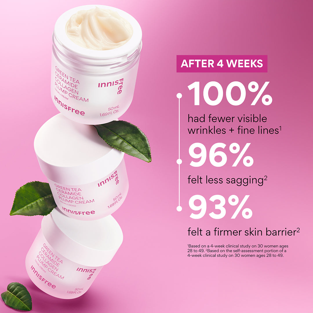 Green Tea Plump + Depuff Duo Set - Anti-Aging & Puffiness Reduction Skincare Combo for Glowing Skin | Perfect for Morning Routine & Travel Skincare