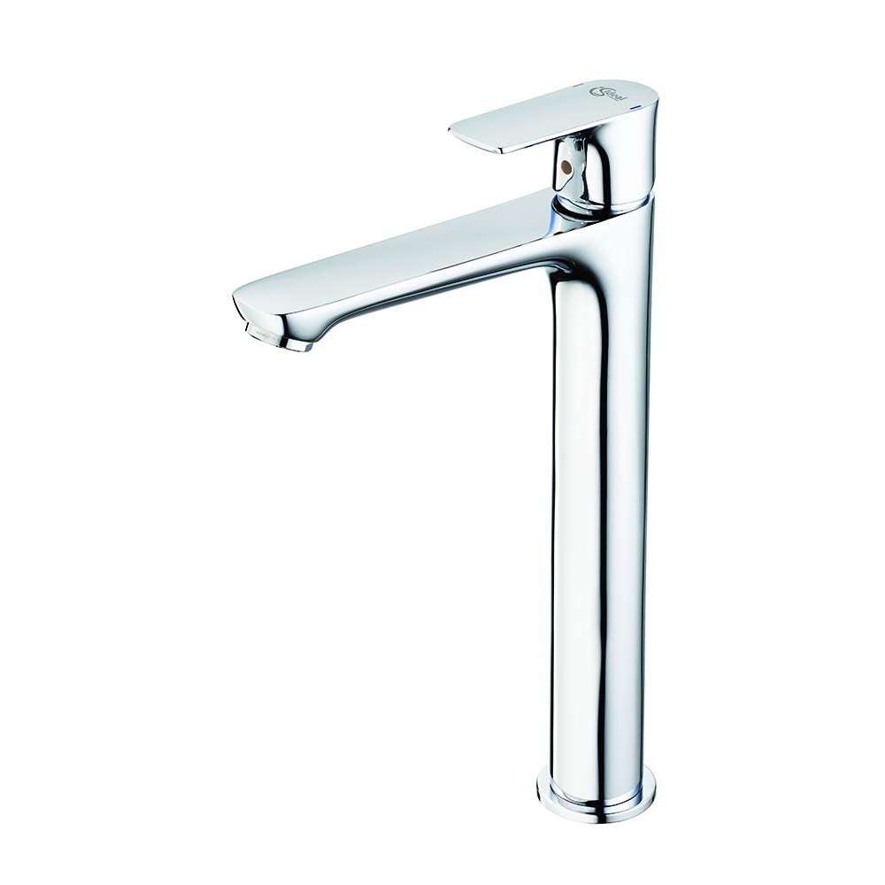 Ideal Standard Concept Air Single Lever Tall Basin Mixer Tap in Chrome Finish - Perfect for Modern Bathroom & Vanity Sink Faucet Upgrade