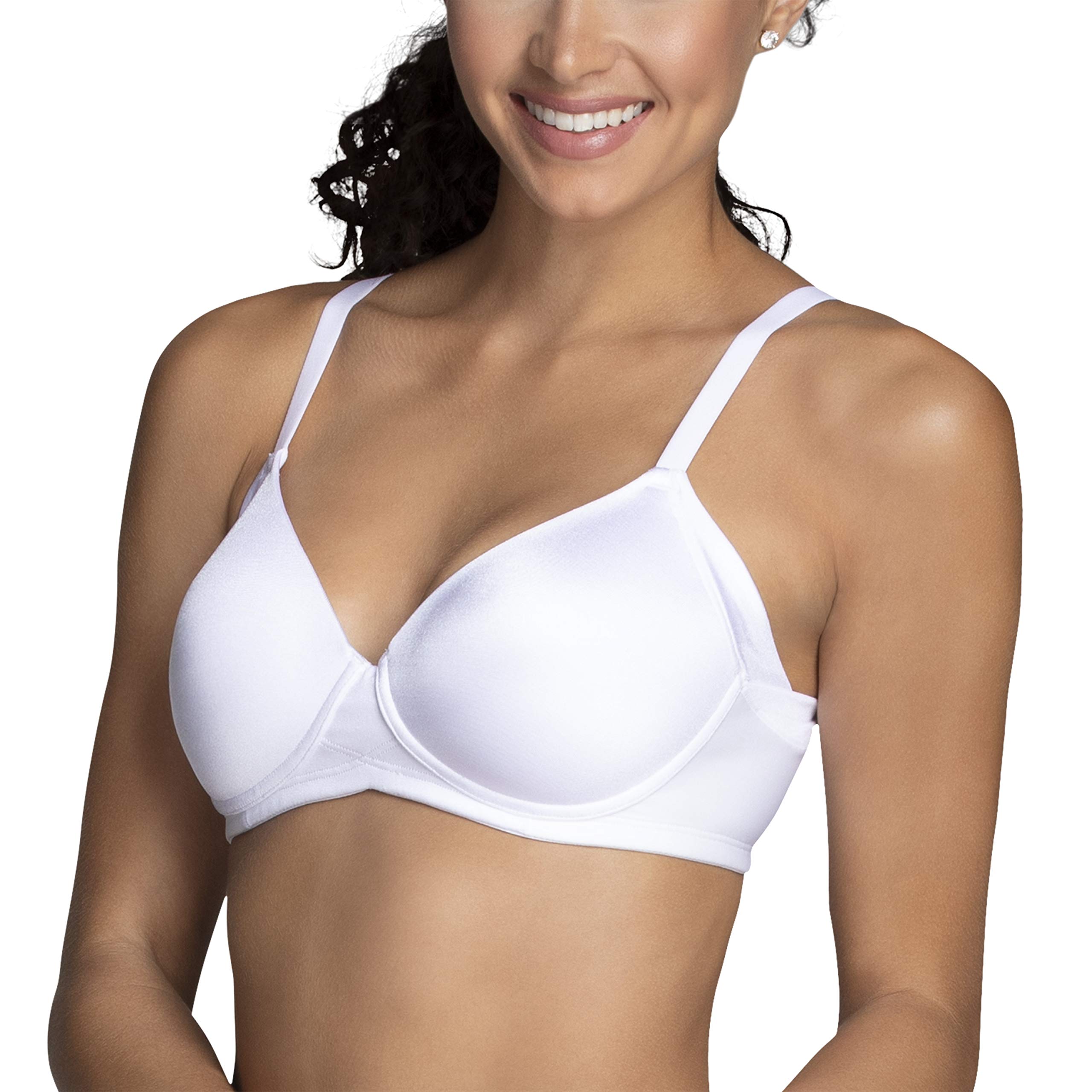 Vanity Fair Women's Comfort Plus Beauty Bra - Seamless Full Coverage Underwire Bra with Side & Back Smoothing for All-Day Support - Perfect for Work, Yoga & Everyday Wear