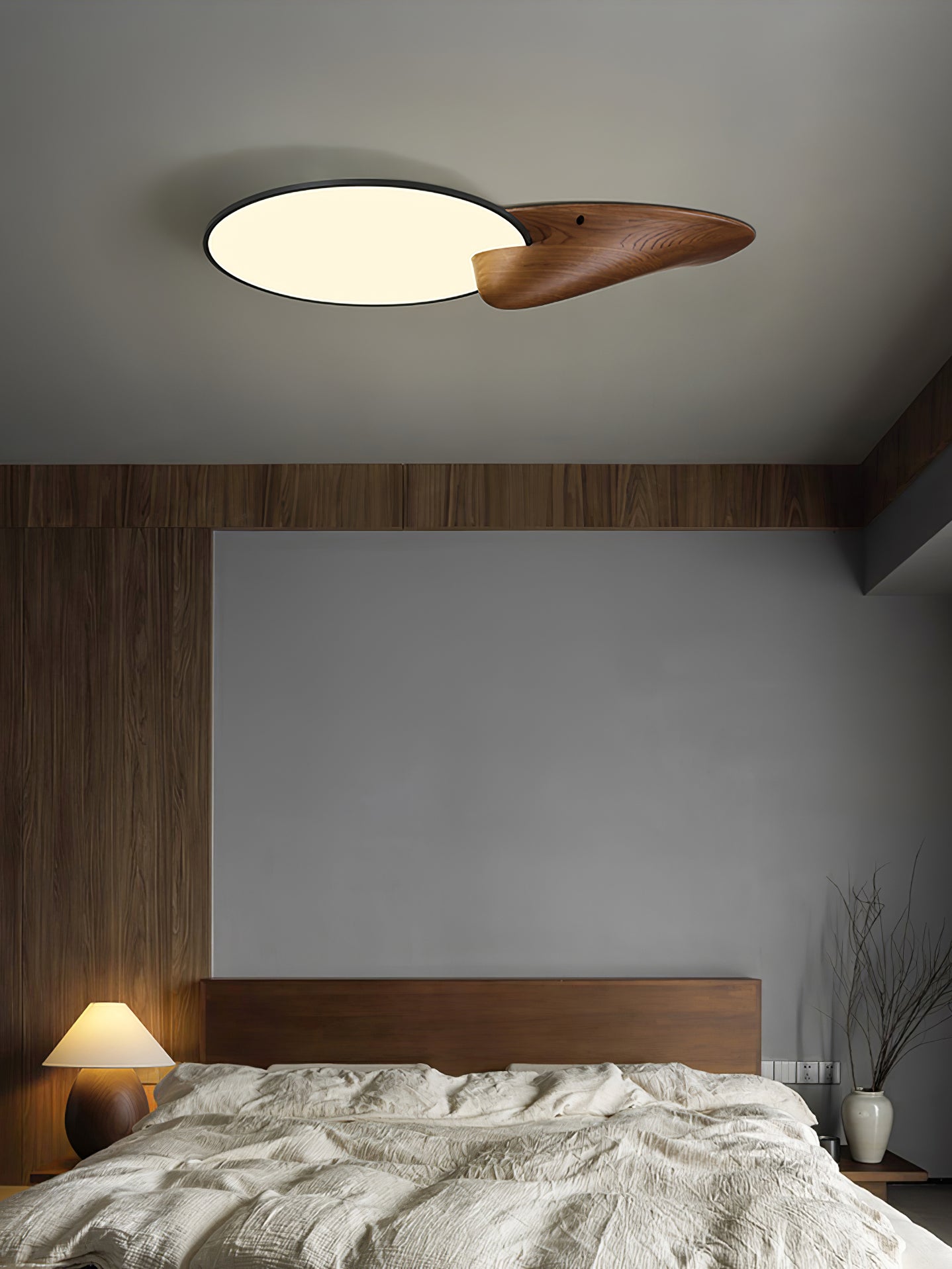 Lone Peak Ceiling Lamp - Modern LED Flush Mount Light Fixture for Bedroom, Living Room & Kitchen | Energy Efficient Indoor Lighting Solution
