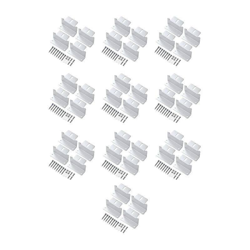 Heavy Duty Solar Panel Mounting Z Brackets - 4 Pack for Secure Installation | High-Quality Anodized Aluminum Bracket Set | Perfect for Roof, Ground, or RV Solar Panel Systems