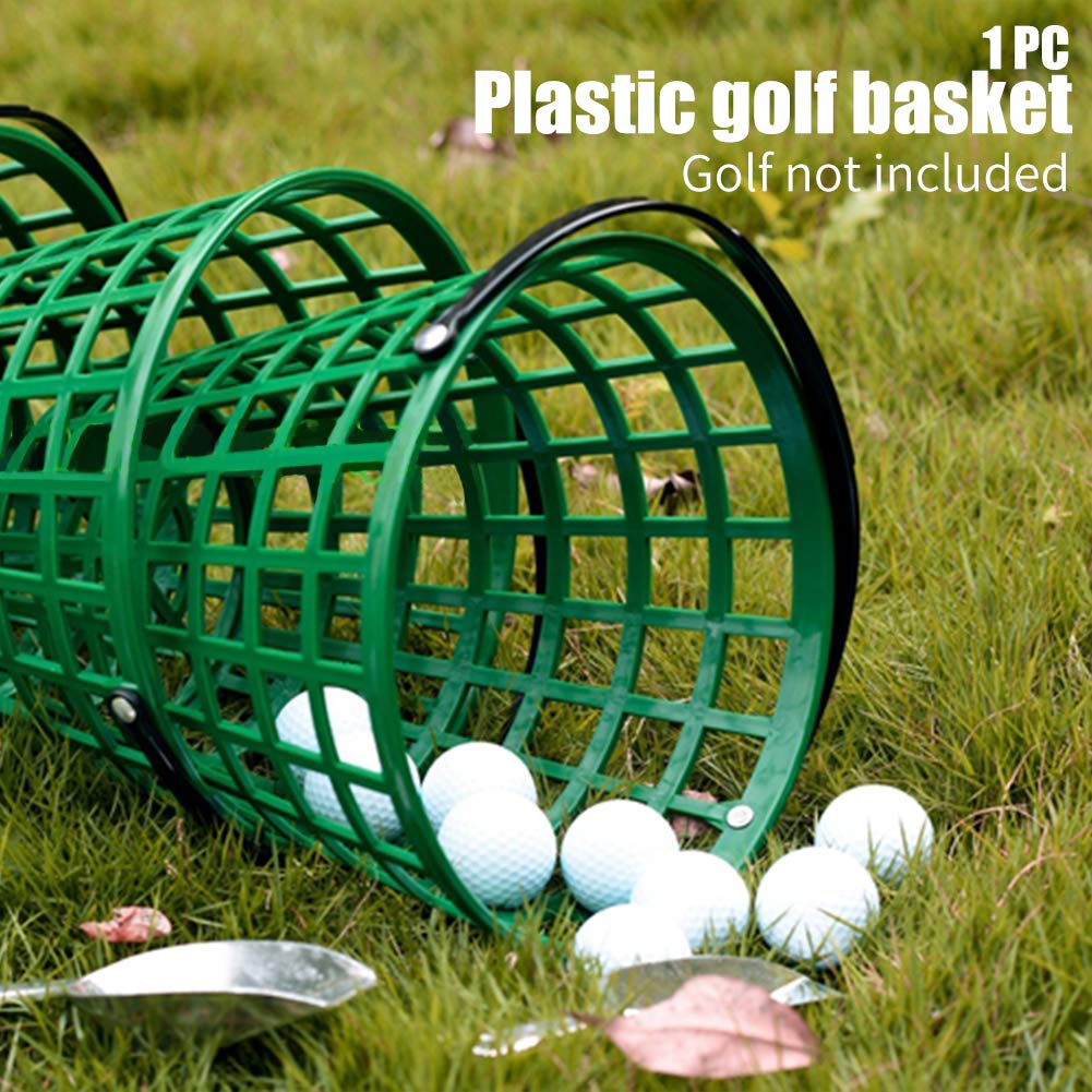 EMVANV Golf Ball Basket with Handle - Durable Golf Ball Storage Bucket for Outdoor Sports | Perfect Golf Club Accessory for Driving Range & Backyard Practice