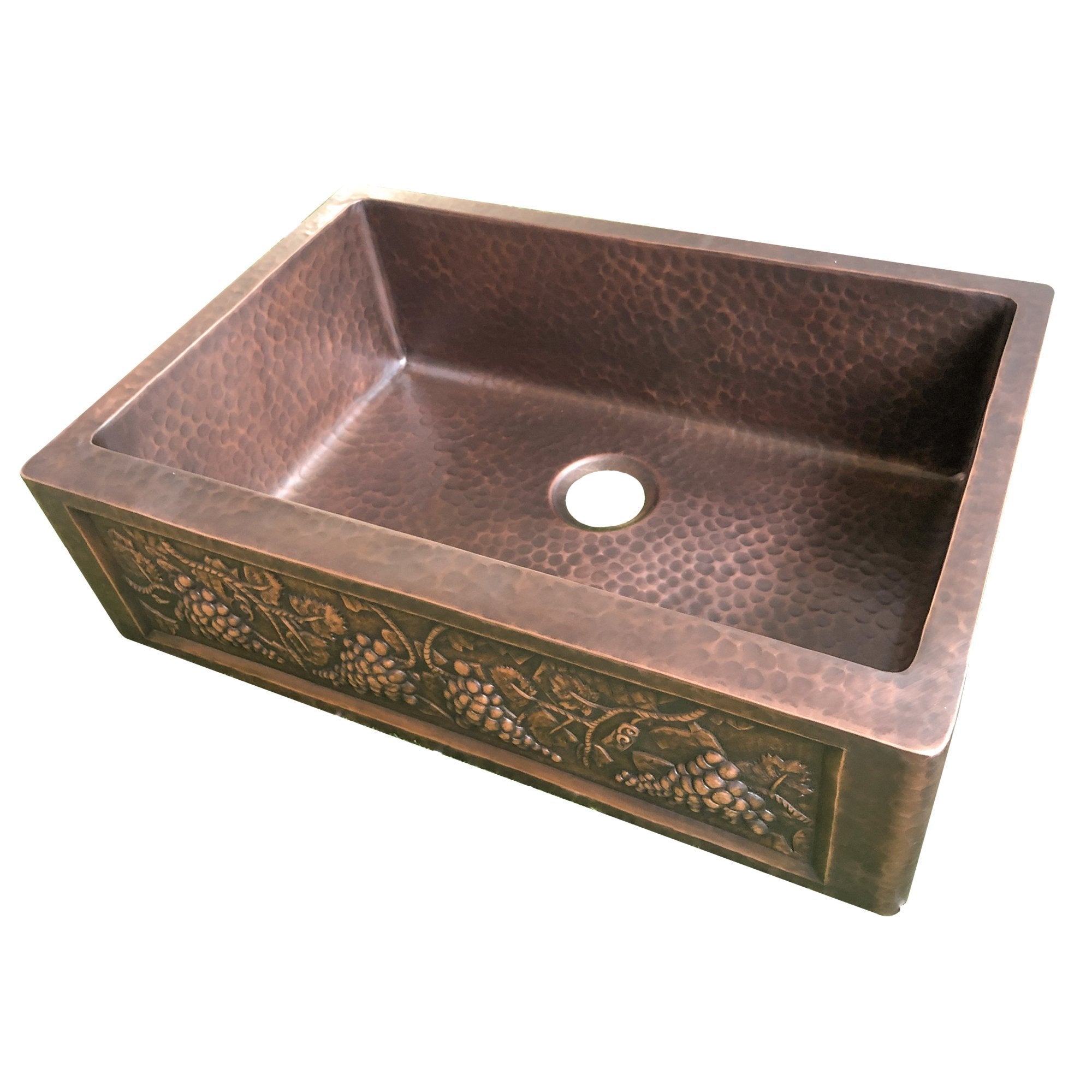 Premium 14 Gauge Farmhouse Copper Kitchen Sink - Single Bowl Apron Front Design for Rustic & Modern Homes | Durable Stainless Steel Alternative | Perfect for Farmhouse, Cottage & Luxury Kitchen Remodels