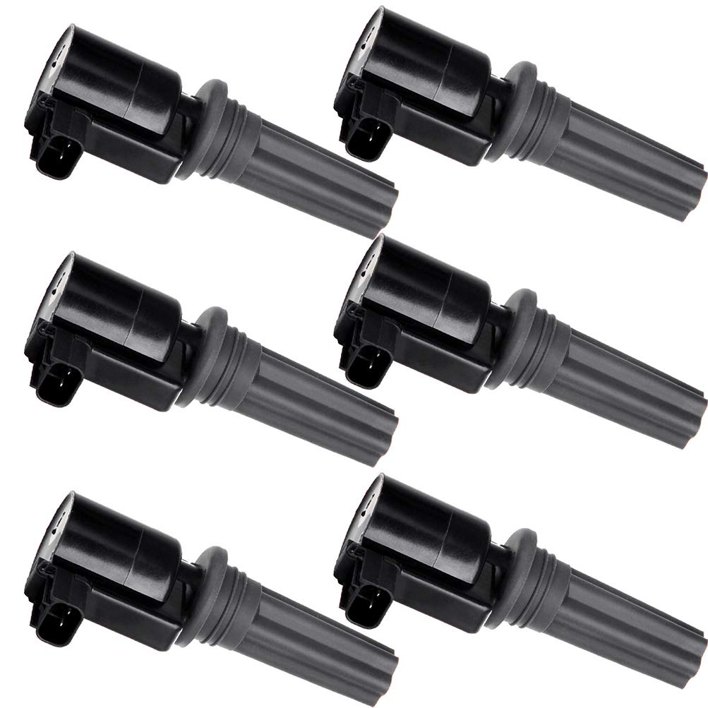AUTOMUTO 6-Pack Ignition Coil Set Compatible with 2000-2005 LS 3.0L Engine - Direct Replacement for DG528 - Perfect for Engine Tune-Ups & Performance Upgrades