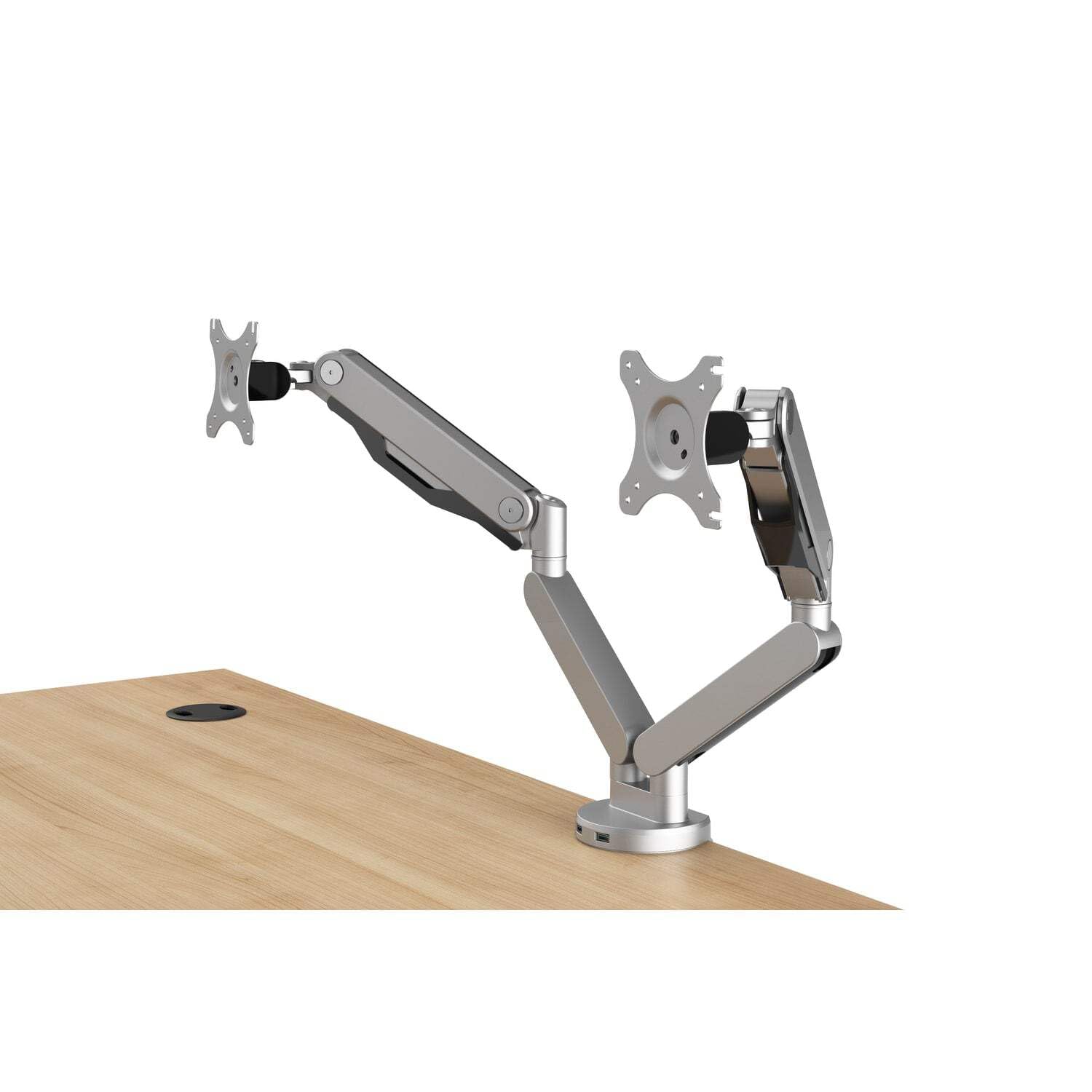 HON HONBDMAUSB Adjustable Monitor Mount Arm - Silver | Ergonomic VESA Desk Mount for Home Office & Gaming Setup