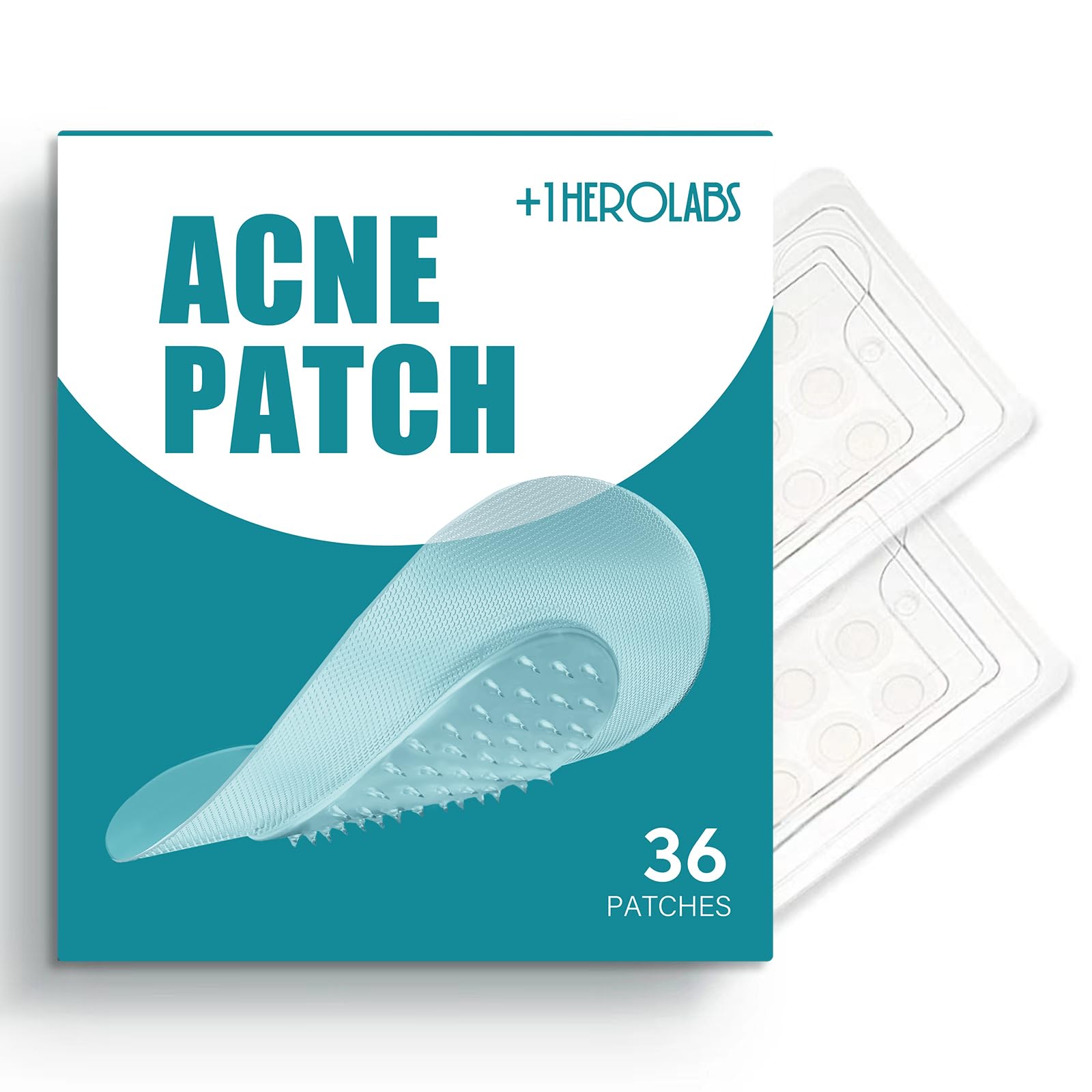 Microdart Acne Patches (36 Count) - Hyaluronic Acid & Salicylic Acid Hydrocolloid Pimple Patches for Deep, Early & Hidden Breakouts - Fast-Acting Spot Treatment for Overnight Blemish Relief - Perfect for Travel & Daily Skincare Routine