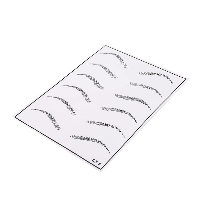 Professional FYM Microblading Eyebrow Practice Skin Sheets - 5pc for Permanent Makeup & Tattoo Training - Ideal for Beginners & Professionals - Perfect for Salon, Spa & Home Use