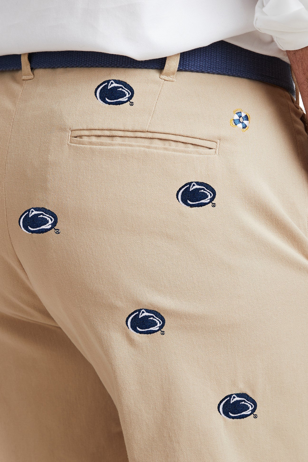 Penn State Collegiate Stretch Twill Pants for Men - Comfortable Khaki Casual Trousers for College Students, Alumni & Fans - Perfect for Game Day, Campus Wear & Everyday Outfits
