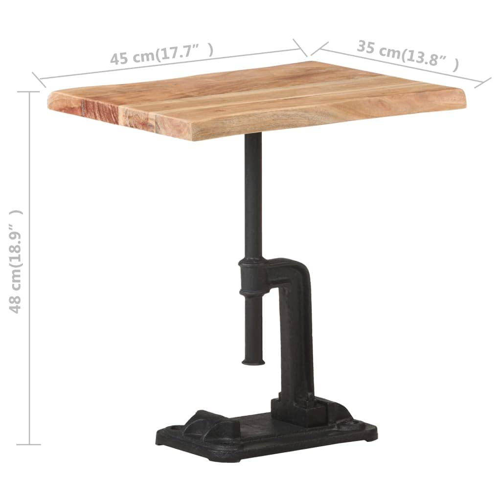 Industrial Slim Nightstand - 17.7