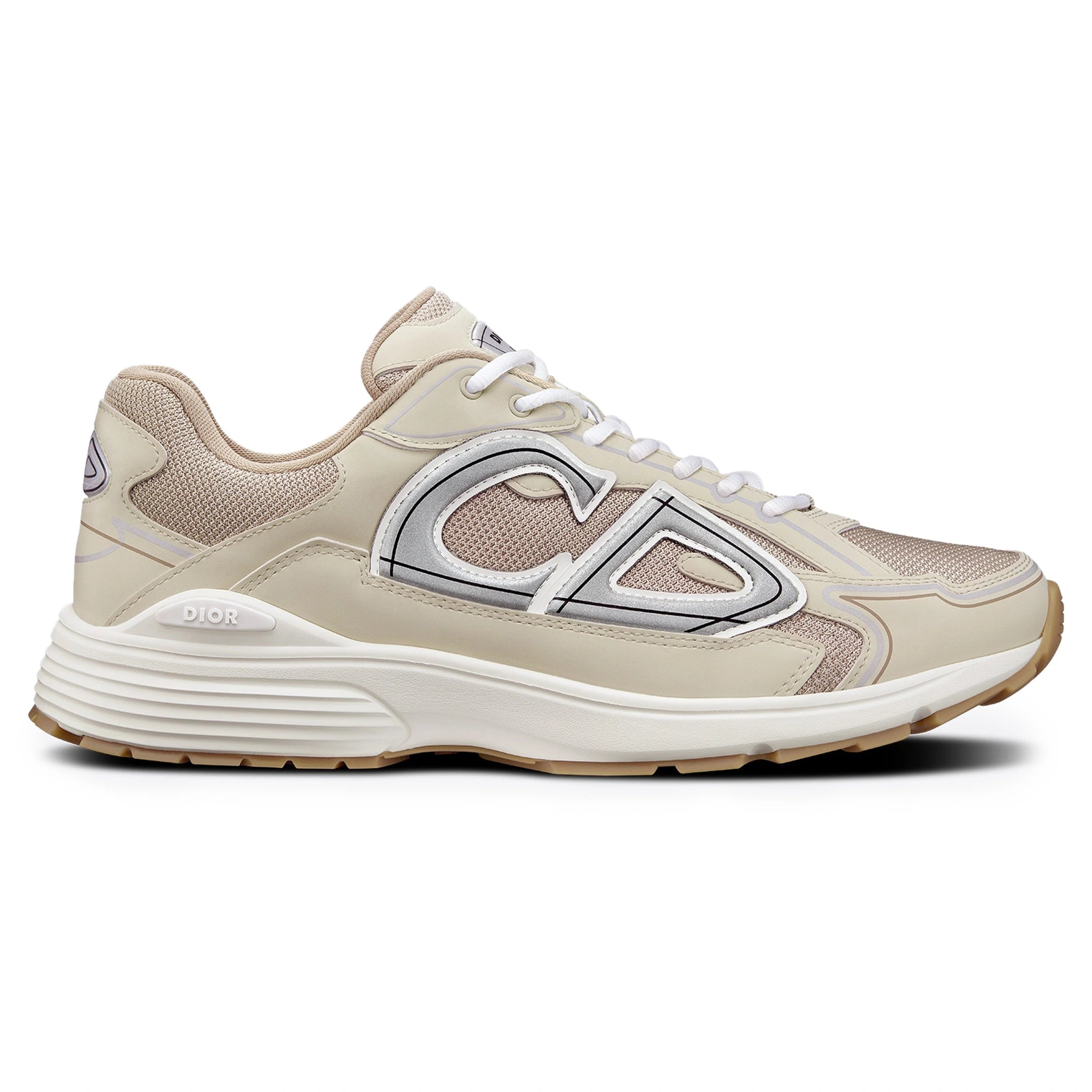 Dior B30 Mesh Cream White Sneakers - Men's Luxury Fashion Shoes for Casual Wear & Street Style