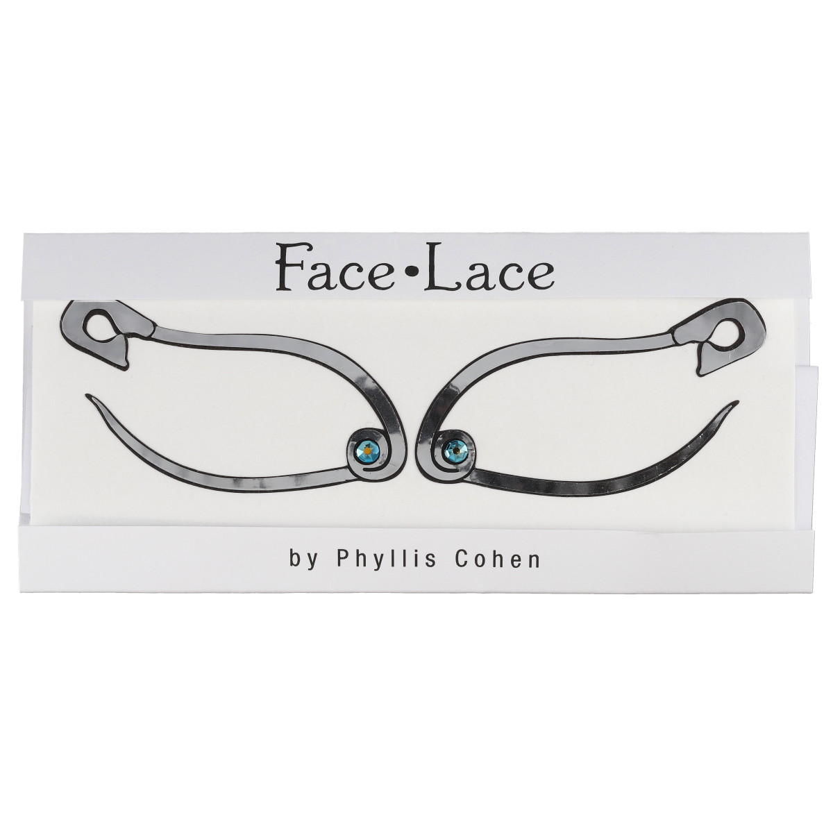 PINsight Face Lace by Phyllis Cohen - Premium Self-Adhesive Face Jewelry for Parties, Halloween & Special Events