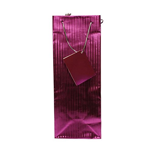 JAM Paper Wine Gift Bags - Bulk Pack of 100 - 5
