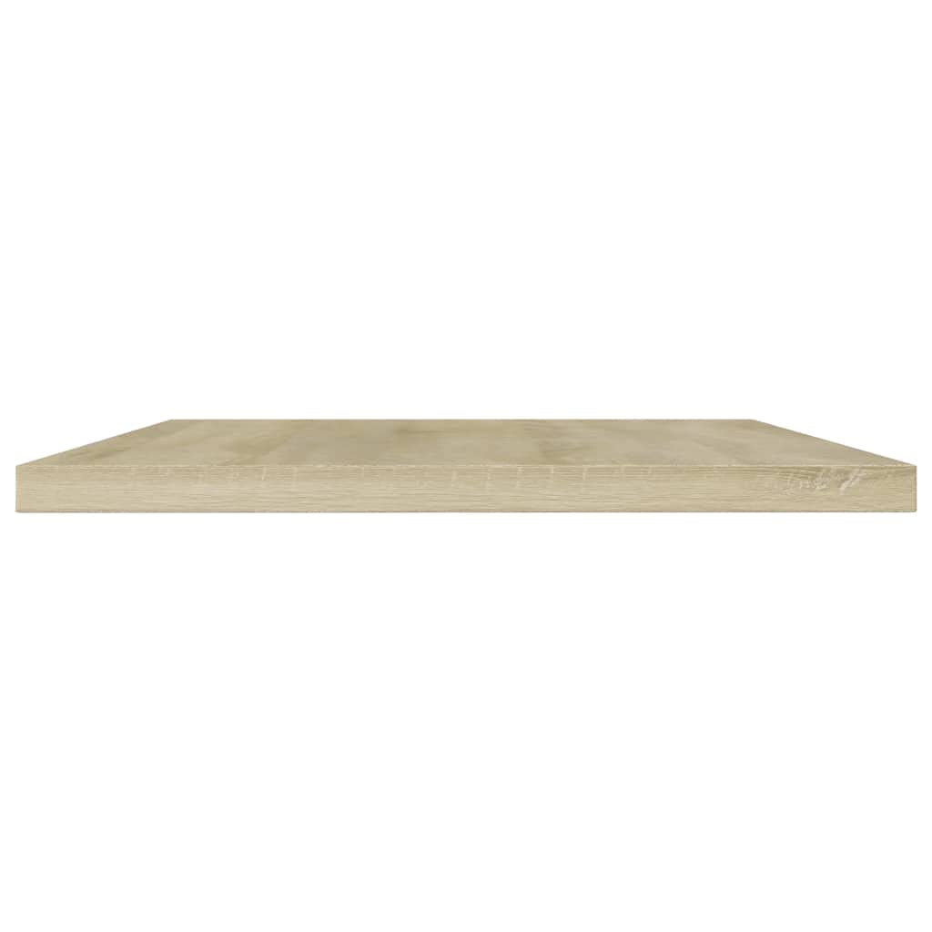 Industrial Pipe Floating Shelf Brackets - 8 Pack Sonoma Oak Chipboard Shelves 23.6x7.9x0.6 Inches - DIY Bookshelf Boards for Wall Mounting | Perfect for Living Room, Bedroom & Office Storage Decor