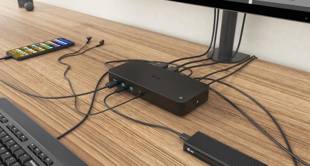 I-TEC 4K USB 3.0 & USB-C Thunderbolt 3 Docking Station with Triple Display - Universal Laptop Dock for MacBook Pro, Dell, HP & More - Perfect for Home Office, Gaming & Multi-Tasking Workspace