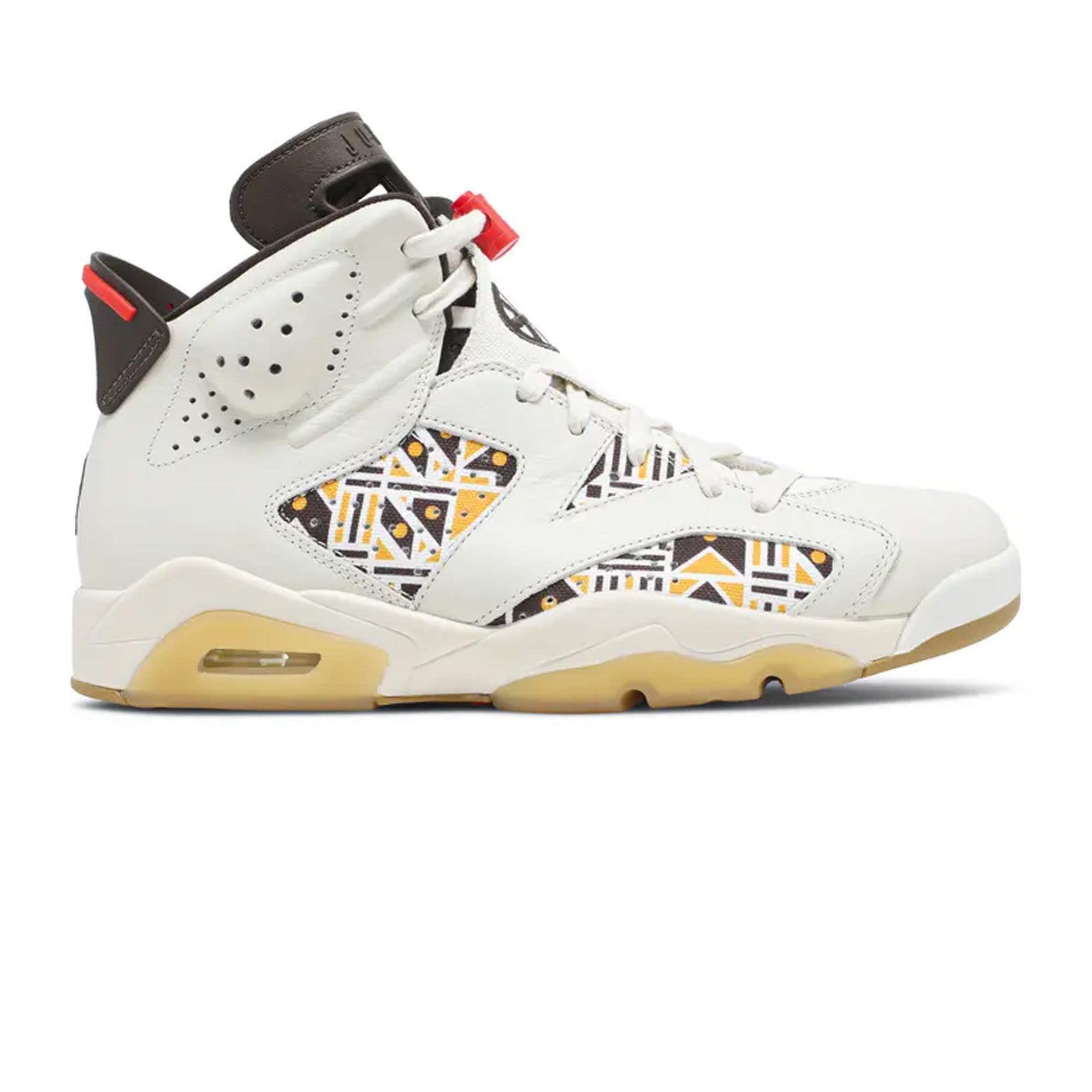 Air Jordan 6 'Quai54' Retro Basketball Shoes - Sail/Brown Colorway - Limited Edition Sneakers for Men | Streetwear Fashion & Basketball Performance