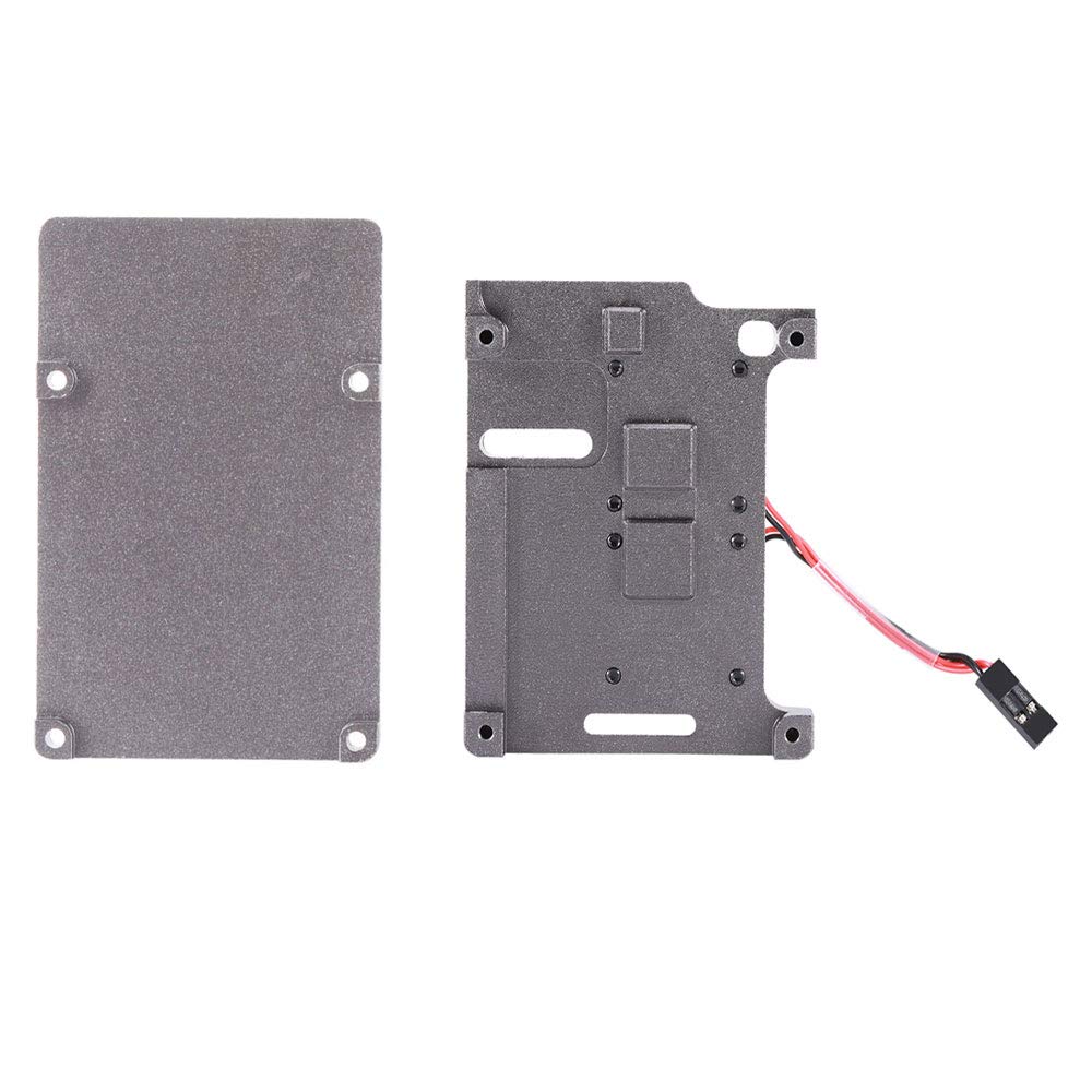 Premium Aluminum Alloy Case with Cooling Heatsink & Dual Fans for Raspberry Pi 4 Model B - Protective Shell with Heat Dissipation (Excludes Pi Board) - Perfect for DIY Projects, Gaming Consoles & IoT Applications