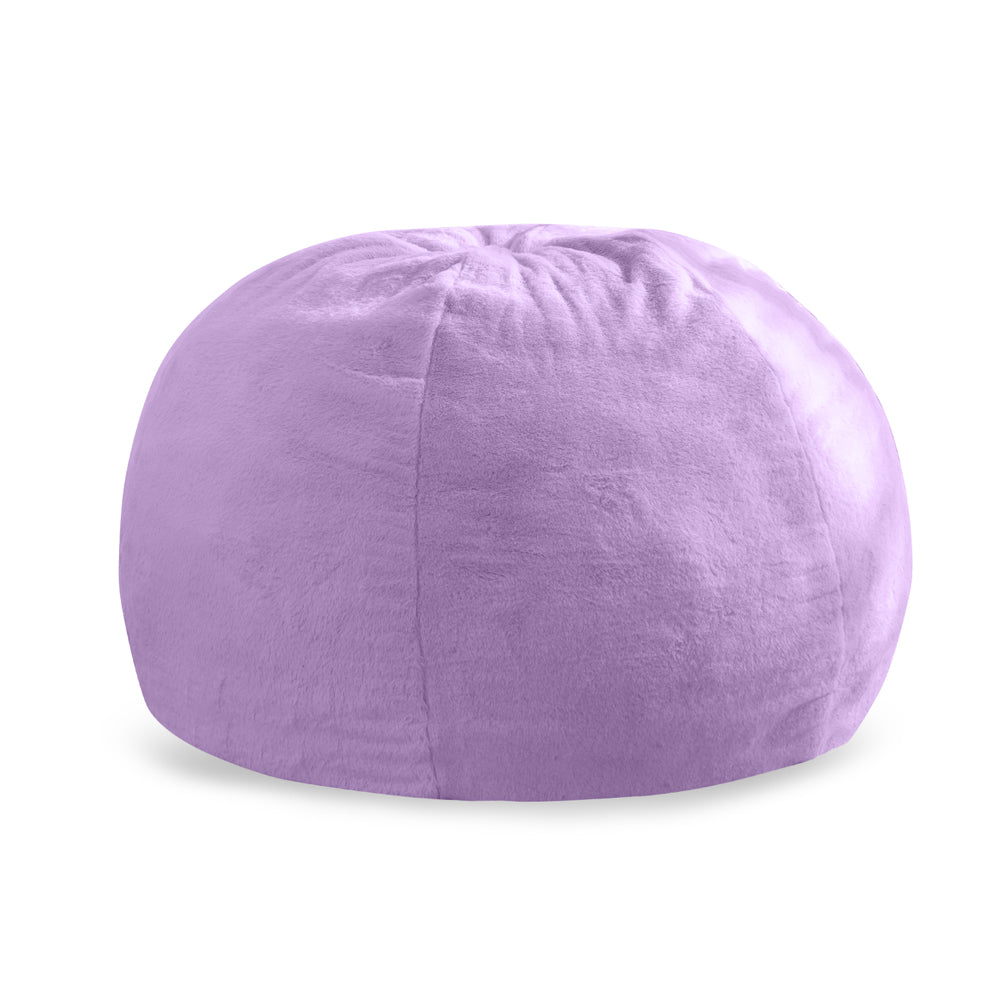 MAXYOYO 2-in-1 Kids Bean Bag Chair & Convertible Floor Pillow Bed - Soft Purple Lounge Seat for Reading, Gaming & Nap Time - Kids Room Decor & Playroom Furniture