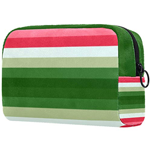 Portable Printed Cosmetic Bag for Women - Travel Makeup Pouch & Toiletry Organizer - Perfect for On-the-Go Touchups, Gym Essentials, and Weekend Getaways