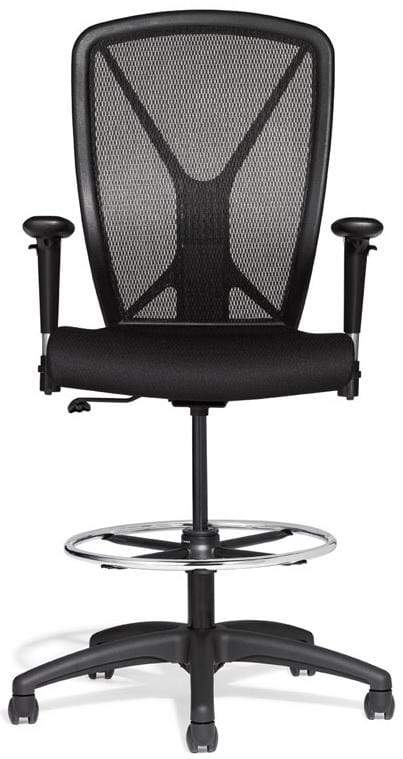 Allseating Premium Fluid Mesh Drafting Chair [81019] - Ergonomic Office Chair for Architects & Designers - Comfortable Adjustable Stool for Drafting Tables & Workstations