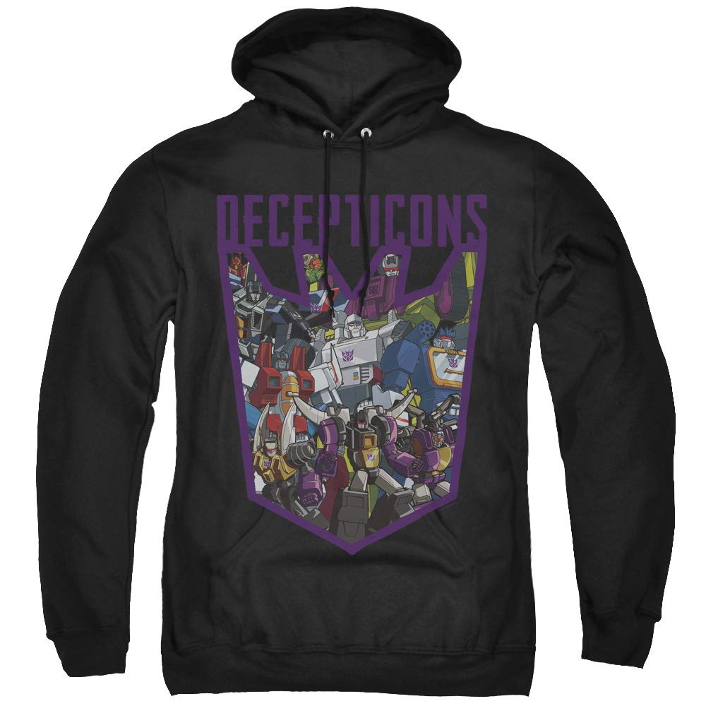 Transformers Decepticon Collage Black Hoodie for Men - Stylish Graphic Pullover for Fans, Cosplay & Casual Wear
