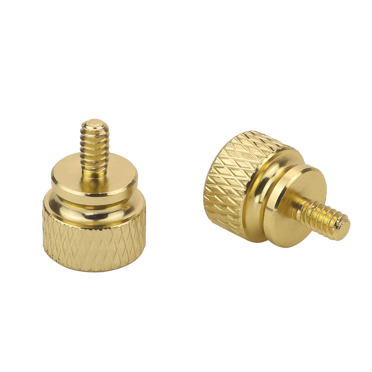 10Pcs 6-32 Thread Gold PC Thumb Screws for Computer Case & Power Supply - Easy Installation & Maintenance for DIY PC Builds and Upgrades