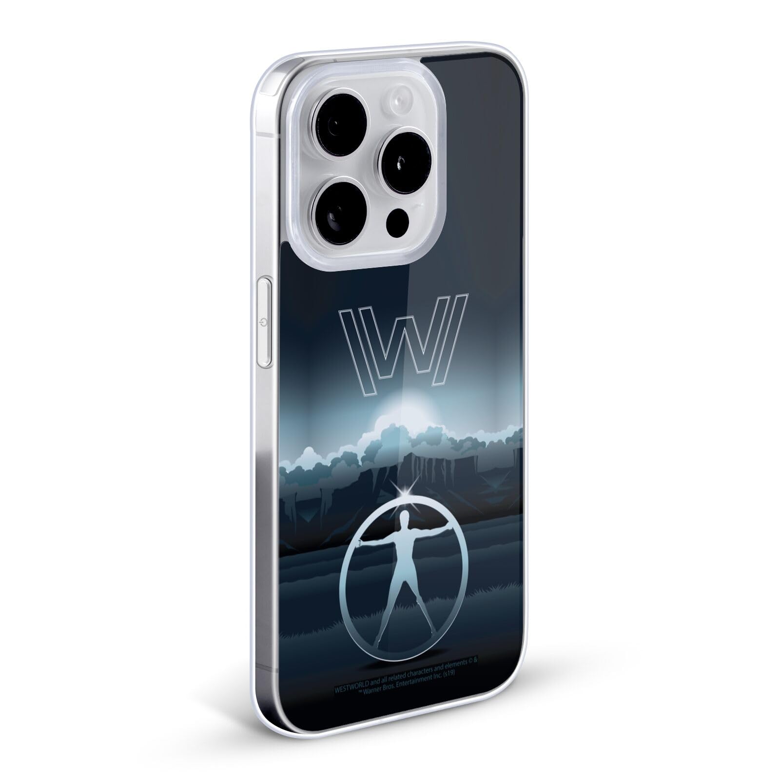 Officially Licensed Westworld The Vitruvian Man iPhone 12/12 Pro Case - Soft Gel Protective Cover with Premium Graphics | Perfect for Sci-Fi Fans & TV Show Enthusiasts