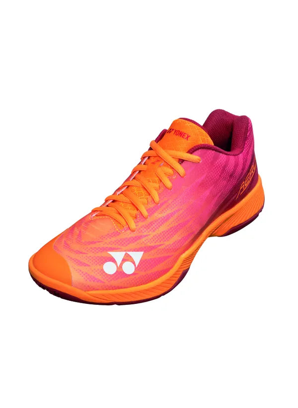Yonex Power Cushion Aerus Z2 Men's Badminton Shoes - Lightweight & Shock Absorbing for Indoor Court Sports (Orange/Red) | Perfect for Badminton, Squash & Volleyball Players