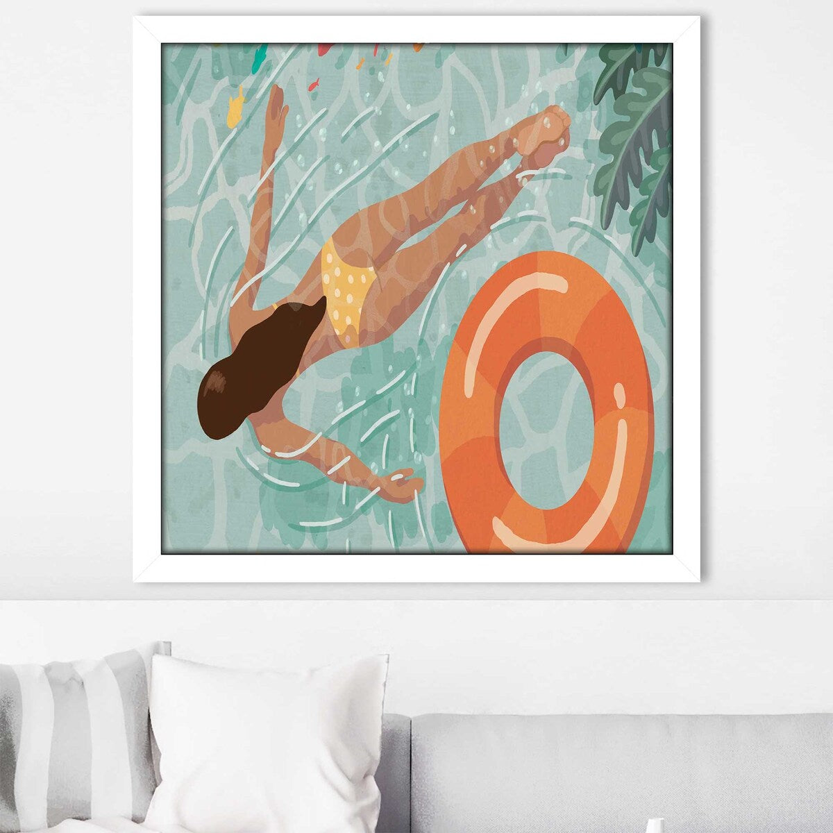 Beach Babes IV Square Acrylic Print - Vibrant Wall Art for Beach House, Living Room & Coastal Decor