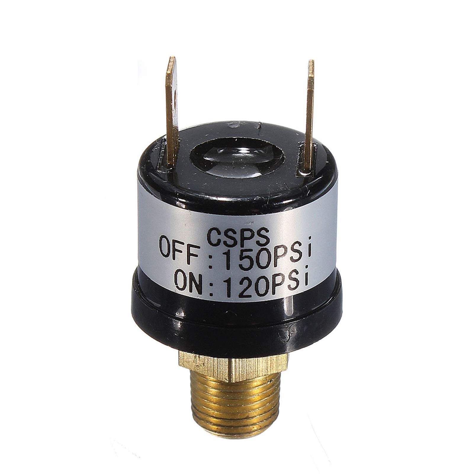 12V 120-150 PSI Air Pressure Switch for Car & Truck Horn Compressor - Heavy Duty Relay for Train Air Horn Kits, Perfect for Vehicle Upgrades and Emergency Warning Systems