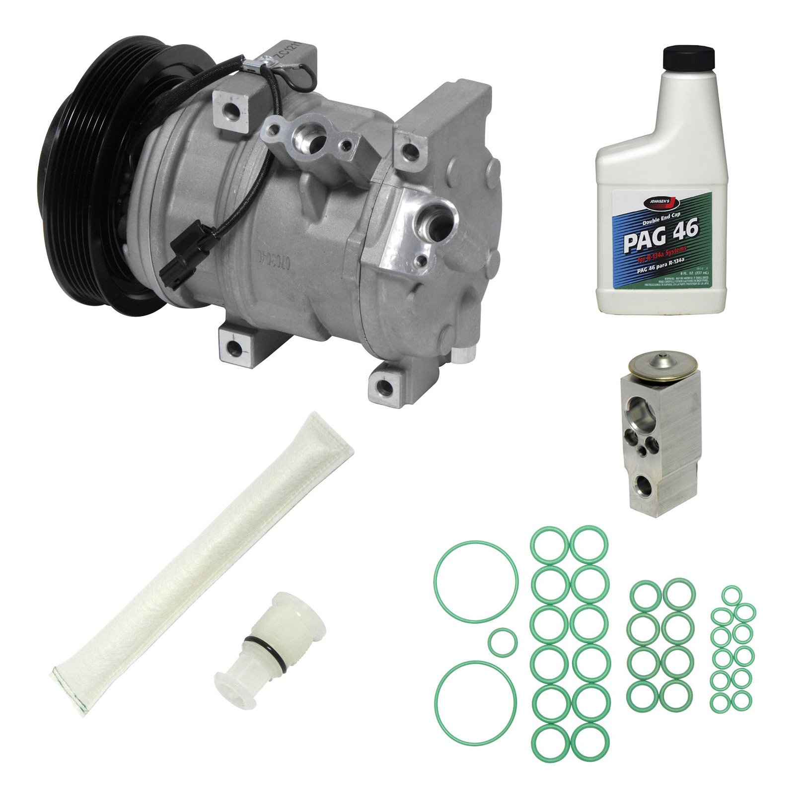 Universal KT 1298 Air Conditioner Compressor Kit - Complete A/C Component Set for Car, Truck & RV - Perfect for AC Repair & Maintenance
