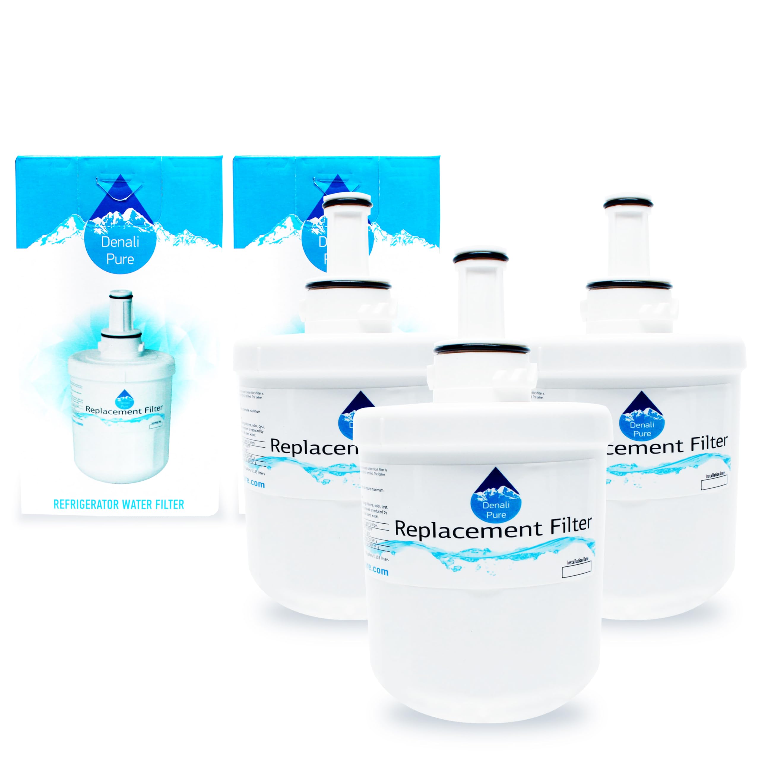 3-Pack Samsung DA29-0003B Refrigerator Water Filter Replacement - Compatible with Samsung Fridge Water Filter Cartridge | Clean & Safe Drinking Water for Home & Office