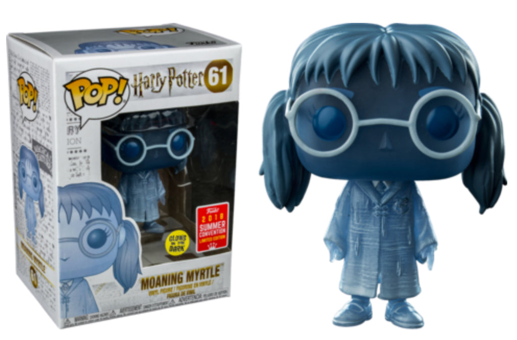 Harry Potter Moaning Myrtle Glow in the Dark Funko Pop! Vinyl Figure #61 - 2018 Summer Convention Exclusive Collectible for Fans & Decor