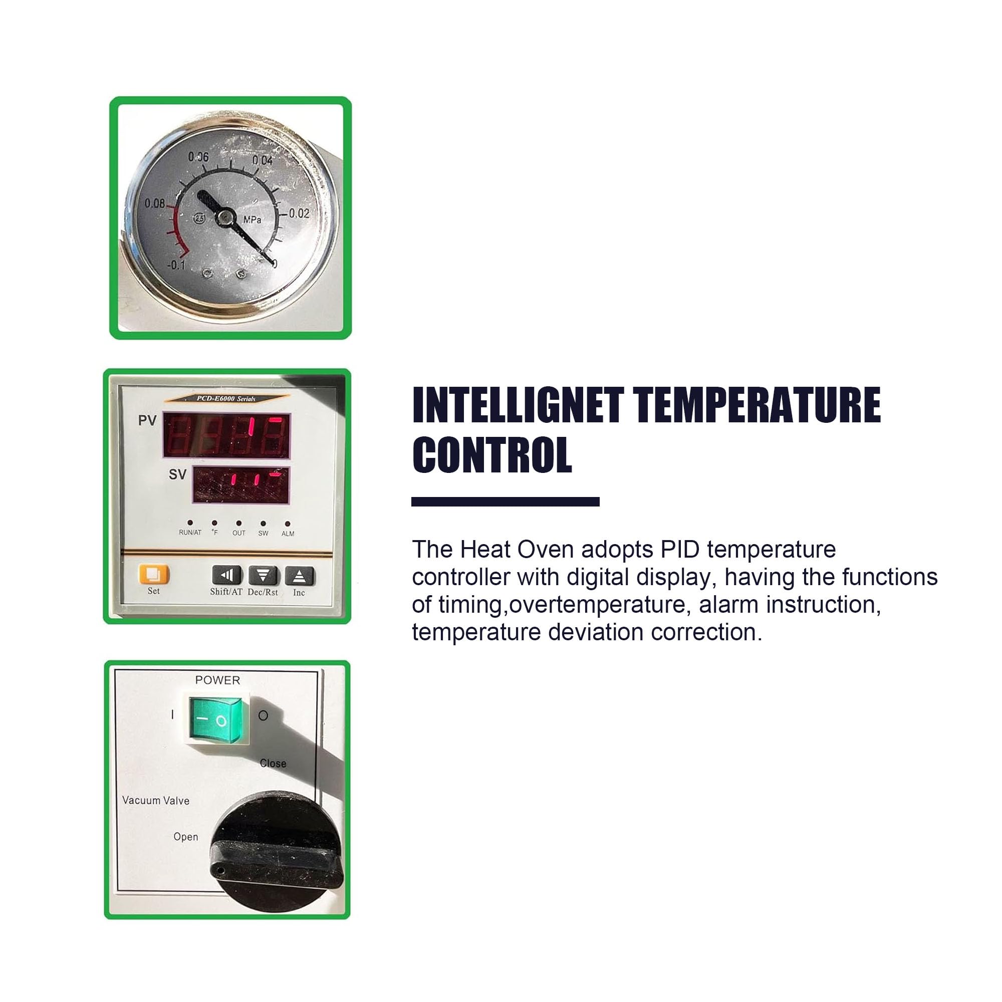 1.9 Cu Ft Vacuum Drying Oven for Industrial & Lab Use - Precise Temperature Control Heat Treat Equipment | Ideal for Electronics, Pharmaceuticals & Material Testing